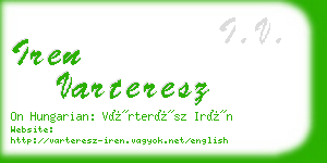 iren varteresz business card